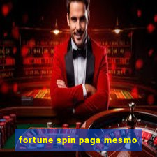 fortune spin paga mesmo